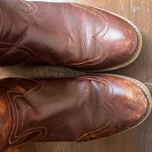 Timberland Brown Leather Boots 7.5 - Picture 11 of 14